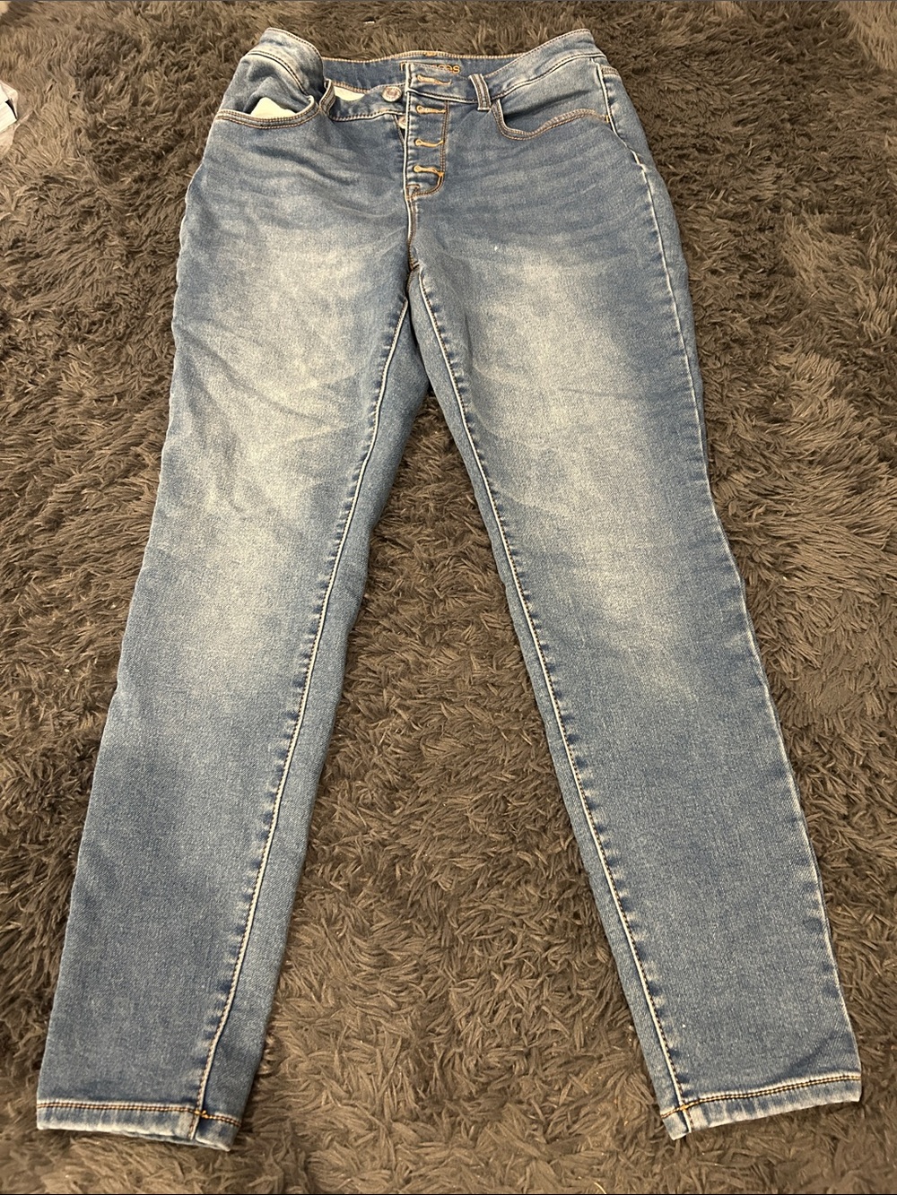 Maurices Washed Light Blue Skinny Jeans